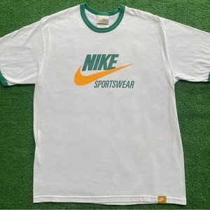 Vintage Y2K Nike Sportswear Ringer T-Shirt Mens Size Medium